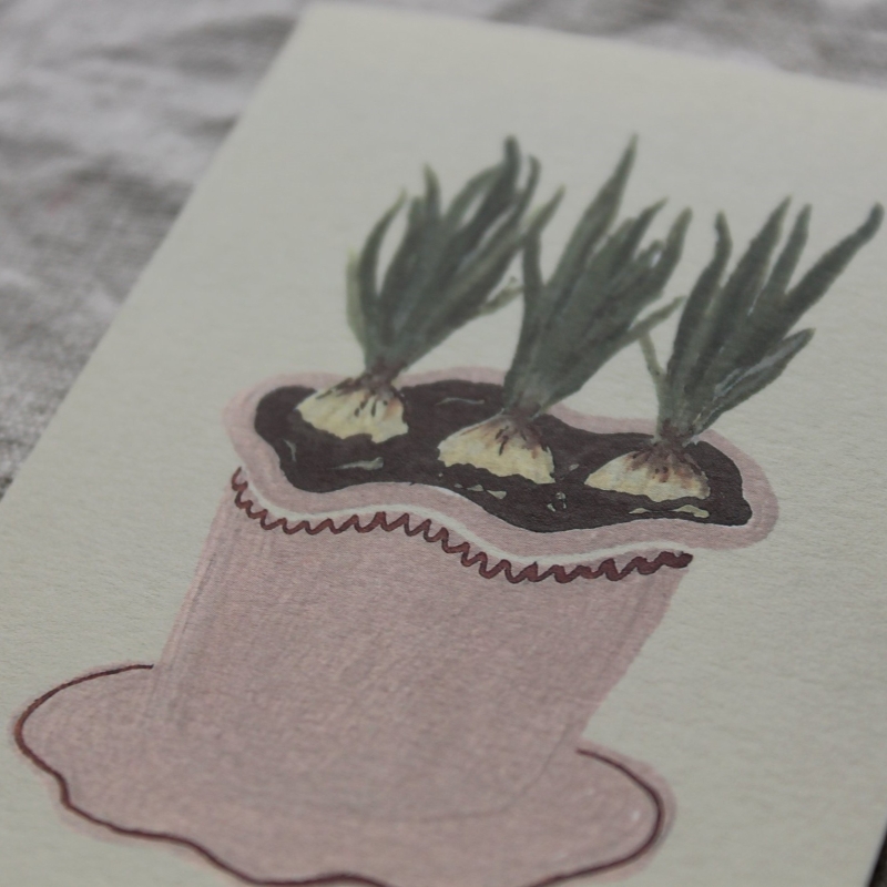 Potted Bulbs Card