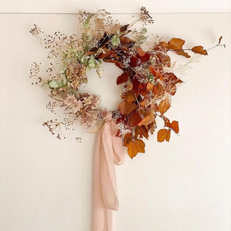 Dried Autumn Wreath Workshop with Rhubarb 17.10.24