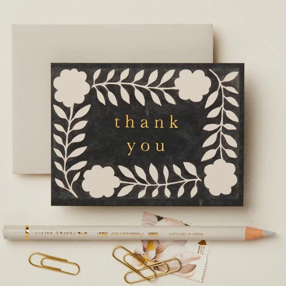 Ink Flora ‘Thank You’ Mini Card