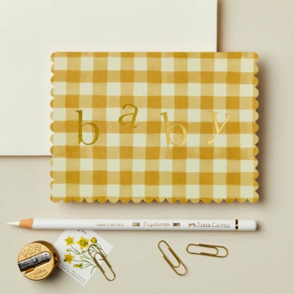 Mustard Gingham ‘Baby’