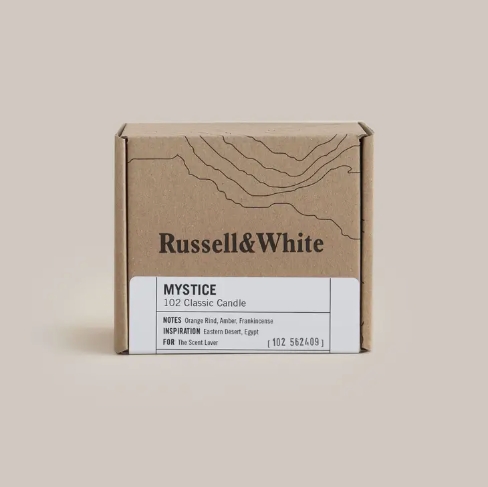 Mystice Classic Candle Russel and White