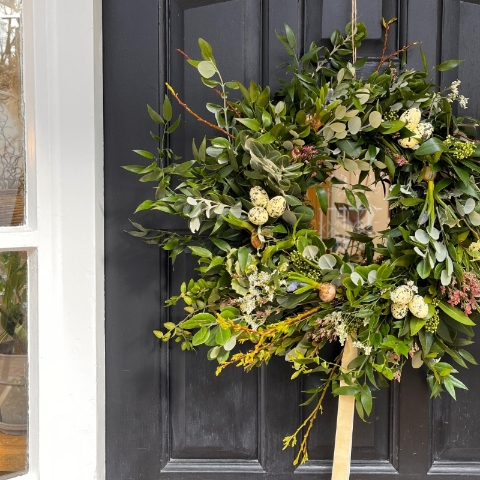 Spring Wreath Workshop with Rhubarb