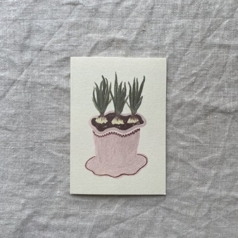 Potted Bulbs Card