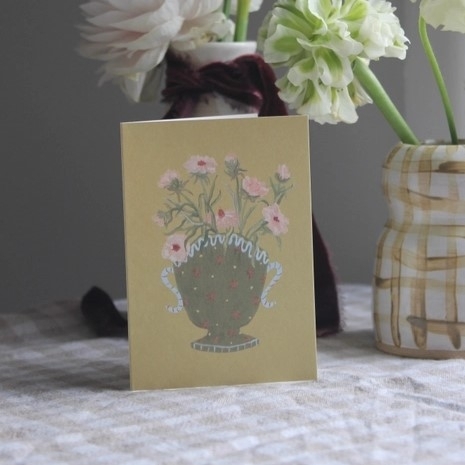 Butterfly Ranunculus Card